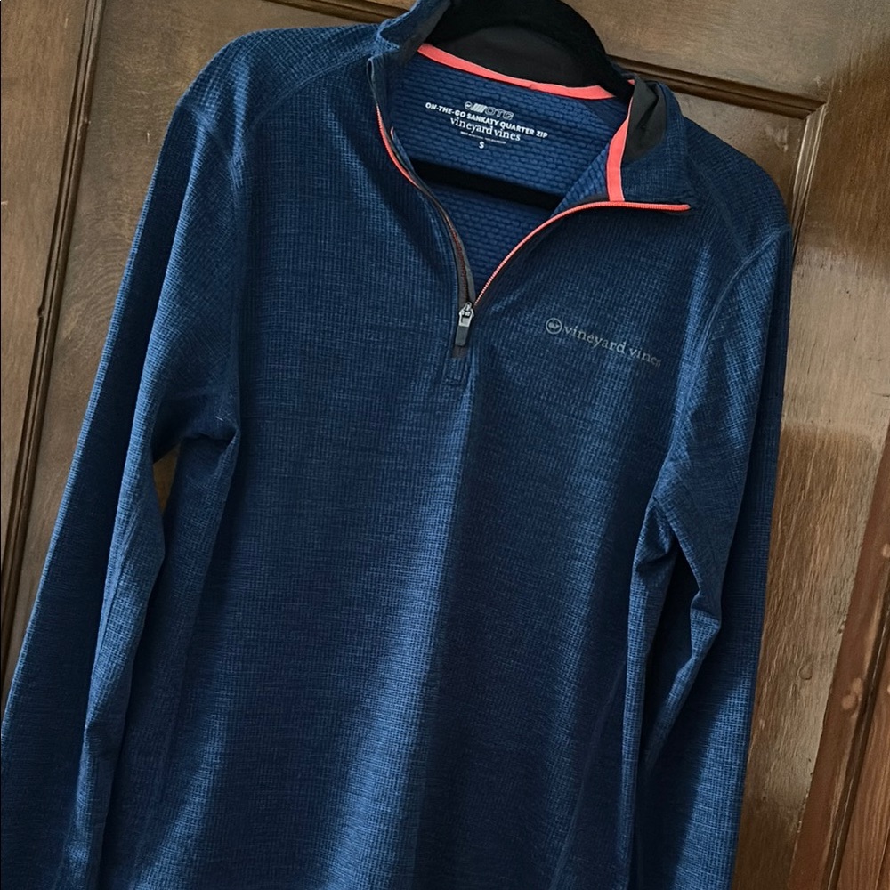 Vineyard Vines Navy Quarter-Zip Pullover